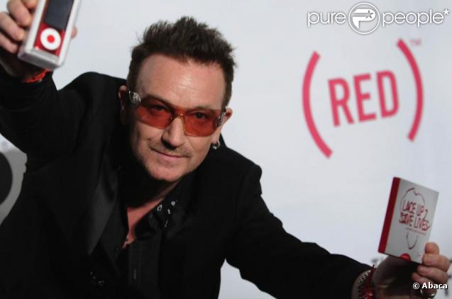 Bono à la première de The Lazarus Effect, à New York. 04/05/2010