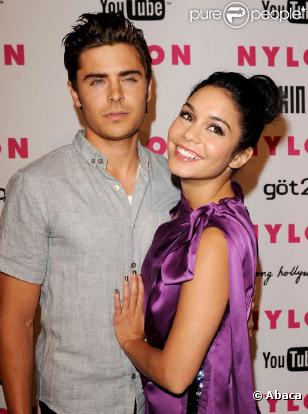 Zac Efron et Vanessa Hudgens lors de la soirée  NYLON Young Hollywood Party  à Los Angeles, le 12 mai 2010