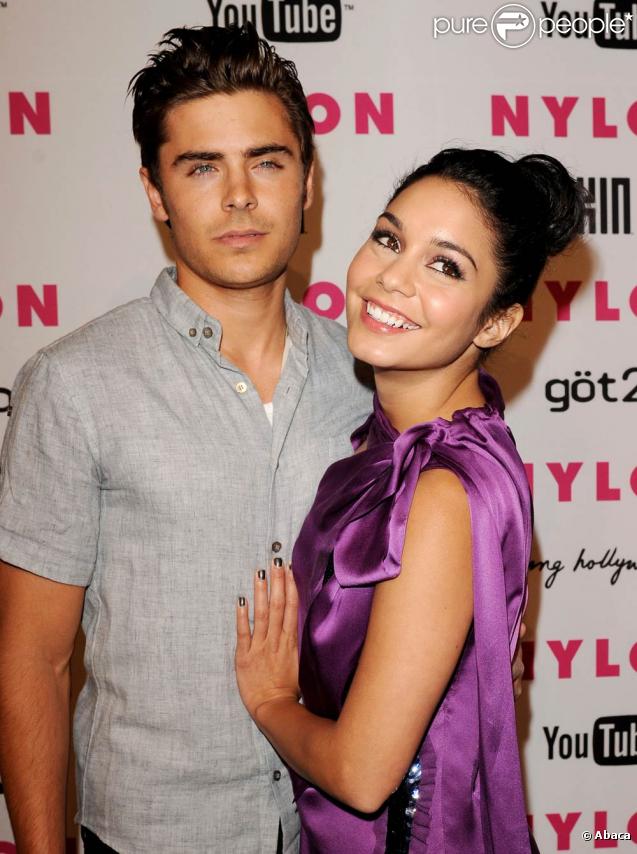 Zac Efron et Vanessa Hudgens lors de la soirée  NYLON Young Hollywood Party  à Los Angeles, le 12 mai 2010