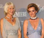Helen Mirren et Caroline Gruosi-Scheufele aux Trophées Chopard 2010 à Cannes. Le 13 mai 2010.