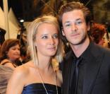 Gaspard Ulliel et Jordane Crantelle sur le tapis rouge à l'occasion de la projection du film La princesse de Montpensier, au  63e festival de Cannes. 16/05/2010