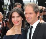 Géraldine Pailhas et son compagnon Christopher Thompson au 63e festival de Cannes. 19/05/2010