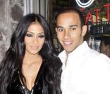 Nicole Scherzinger et Lewis Hamilton à Los Angeles, le 23 novembre 2008 