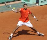 Jo-Wilfried Tsonga a vaincu le hollandais Thiemo de Bakker, en 3 sets (7-6, 6-3, 6-4), lors du tournoi de Roland Garros 