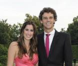 Gustavo Kuerten et sa compagne Mariana Soncini lors du dîner Longines le samedi 5 juin 2010 dans les jardins du Musée Rodin