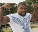 Quinton "Rampage" Jackson, lors du photocall promotionnel de  L'Agence tous risques  (qui sortira le 16 juin sur nos écrans), sur le Champ de Mars, à Paris, le 14 juin 2010.