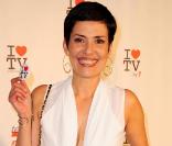 Cristina Cordula à la soirée de la télévision au Showcase à Paris. Le 15 juin 2010