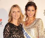 Miss France Malika Ménard et Sylvie Tellier à la fête de la télévision le 15 juin 2010 à Paris