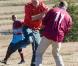 Réunis pour la première fois en "mission" à l'étranger, les princes Harry et William de Galles étaient jeudi 17 juin 2010 en visite au Lesotho.