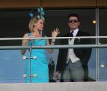 Simon Cowell et Amanda Holden à Ascot le 16 juin 2010 