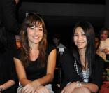 Shirley Bousquet et Anggun au défilé Georges Hobeika, le 5 juillet.