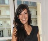 Mélanie Doutey à l'inauguration de la boutique Lyubov, à Paris, le 7 juillet 2010.