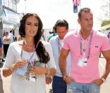 Tamara Ecclestone et Omar Kyhami au Grand Prix de Silverstone, le 11 juillet 2010.