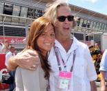 Eric Clapton et son épouse Melia au Grand Prix de Silverstone, le 11 juillet 2010.