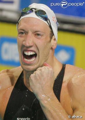 Alain Bernard, recorman du monde sur 50 et 100m nage libre