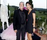 Jean-Claude Darmon et Hoda Roche à la Dior Party, au Country Club de Saint-Tropez, le 15/07/2010.