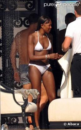 Naomi Campbell et son boyfriend Vladislav Doronin à Saint Tropez