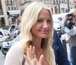 Cameron Diaz en séance shopping à Paris le 24 juillet 2010