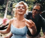 Marilyn Monroe splendide, en compagnie de son dernier mari Arthur Miller.