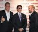 Dolph Lundgren, Sylvester Stallone et Jason Statham lors de l'avant-première de The Expendables au cinéma Le Grand Rex le 5 août 2010 à Paris
