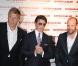 Dolph Lundgren, Sylvester Stallone et Jason Statham lors de l'avant-première de The Expendables au cinéma Le Grand Rex le 5 août 2010 à Paris