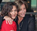 Emma Thompson et sa copine Maggie Gyllenhaal ! (vendredi 6 août 2010 sur le Walf of Fame à Los Angeles)