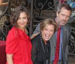 Emma Thompson, son ami Hugh Laurie et sa copine Maggie Gyllenhaal  !(vendredi 6 août 2010 sur le Walf of Fame à Los Angeles)