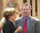 Hugh Laurie félicite son amie Emma pour son étoile ! (vendredi 6 août 2010 sur le Walf of Fame à Los Angeles)