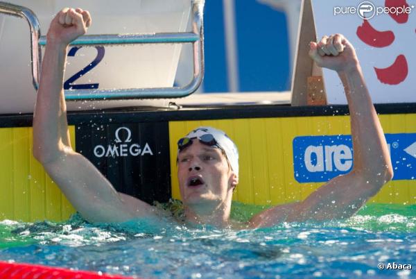 A 18 ans, Yannick Agnel a apporté à la France sa 1e médaille d'or lors des championnats d'Europe de natation à Budapest, le 9 août 2010.