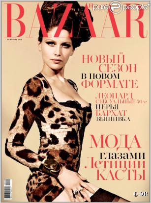 Laetitia Casta pour Harper's Bazaar édition russe du mois de septembre 2010