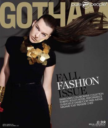 Milla Jovovich en couverture de Gotham du mois de septembre 2010