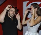 Kelly Brook et Alexandre Aja à la première de Piranha 3D, au Gaumont Opéra, à Paris, le 28 août 2010