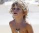 Gwen Stefani profite de ses fils Zuma et Kingston un dimanche après-midi sur la plage de Newport Beach le 29 août 2010