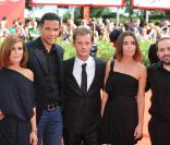 Marina Foïs, Roschdy Zem, Nicolas Duvauchelle, Elodie Bouchez et Antony Cordier lors de la présentation à Venise le 2 septembre 2010 du film Happy Few