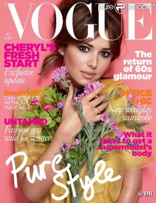  Cheryl Cole en couverture du Vogue UK du mois d'octobre 2010 