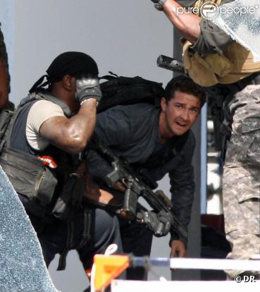 Des images du tournage de  Transformers 3 , à Chicago, durant l'été 2010.