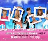 Les quatre nominés de la semaine.  