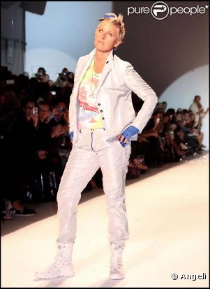 Ellen DeGeneres défile pour Richie Rich à la fashion week new-yorkaise, le 9 septembre 2010