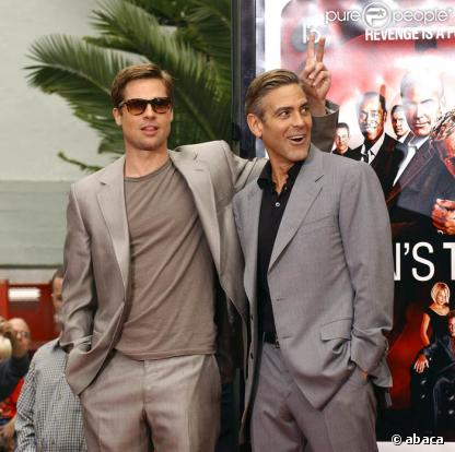 Brad Pitt et George Clooney