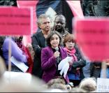 lors de la manifestation de soutien à Sakineh Mohammadi Ashtiani à Paris le 12 septembre 2010 
