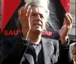 Bernard-Henri Lévy lors de la manifestation de soutien à Sakineh Mohammadi Ashtiani à Paris le 12 septembre 2010 