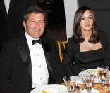Mr. Rivkin et son épouse, Bernard Fornas et Monica Bellucci au gala organisé au du Grand Palais en faveur de la Fondation Hôpitaux de Paris-Hôpitaux de France, et de l\'Institut National d\'Histoire de l\'Art. 13/09/2010