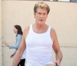 David Hasselhoff sort de répétition, à Los Angeles. Il s'entraîne pour l'émission Dancing With The Stars. 17/09/2010