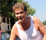David Hasselhoff sort de répétition, à Los Angeles. Il s'entraîne pour l'émission Dancing With The Stars. 17/09/2010