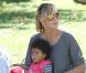 Heidi Klum et ses enfants Leni, Lou, Johan et Henry au parc, à Beverly Hills, le 19 septembre 2010