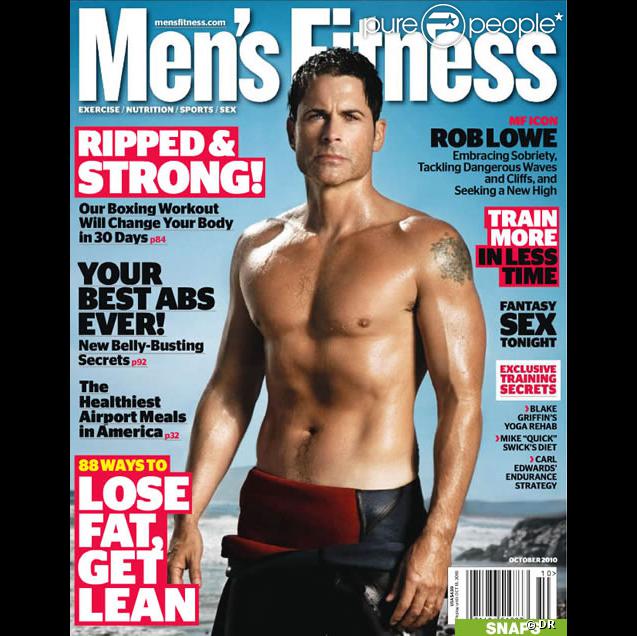 Rob Lowe en couverture de Men's Health