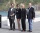 Javier Bardem, Julia Roberts, Ryan Murphy et Richard Jenkins lors du photocall du film Mange, Prie, Aime au festival de San Sebastian le 20 septembre 2010