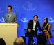 Demi Moore et Ashton Kutcher lors du meeting annuel du Clinton Global Intiative à New York le 23 septembre 2010