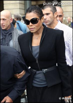 Janet Jackson à l'Espace Vendôme samedi 2 octobre 2010 lors du défilé Haider Ackermann