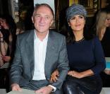 Salma Hayek et son mari François-Henri Pinault lors du défilé Stella McCartney
